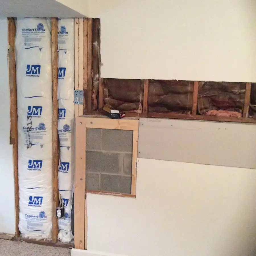 Wall insulation replacement during Odor Removal & Deodorization in Branchburg